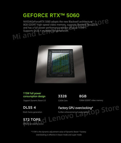Lenovo LEGION Y7000P 2025 i9-14900HX RTX5060 8GB 16GB/32GB+1TB 16" 2.5K 240Hz