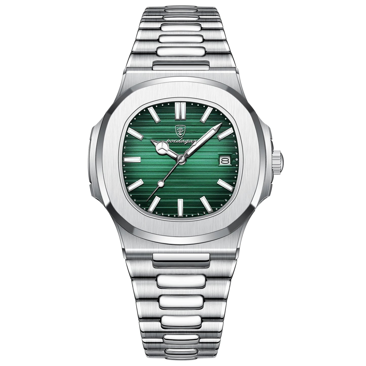 POEDAGAR Top Luxury Brand Man Watch Sports Waterproof Luminous Date Men Wristwatch Square Dial Quartz Men's Watches High Quality