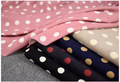 Fashion 1.8cm Round Dot Corduroy Fabric, Autumn Winter Children Cloth Cotton-padded Clothes, Handmade Sewing Tela T2252