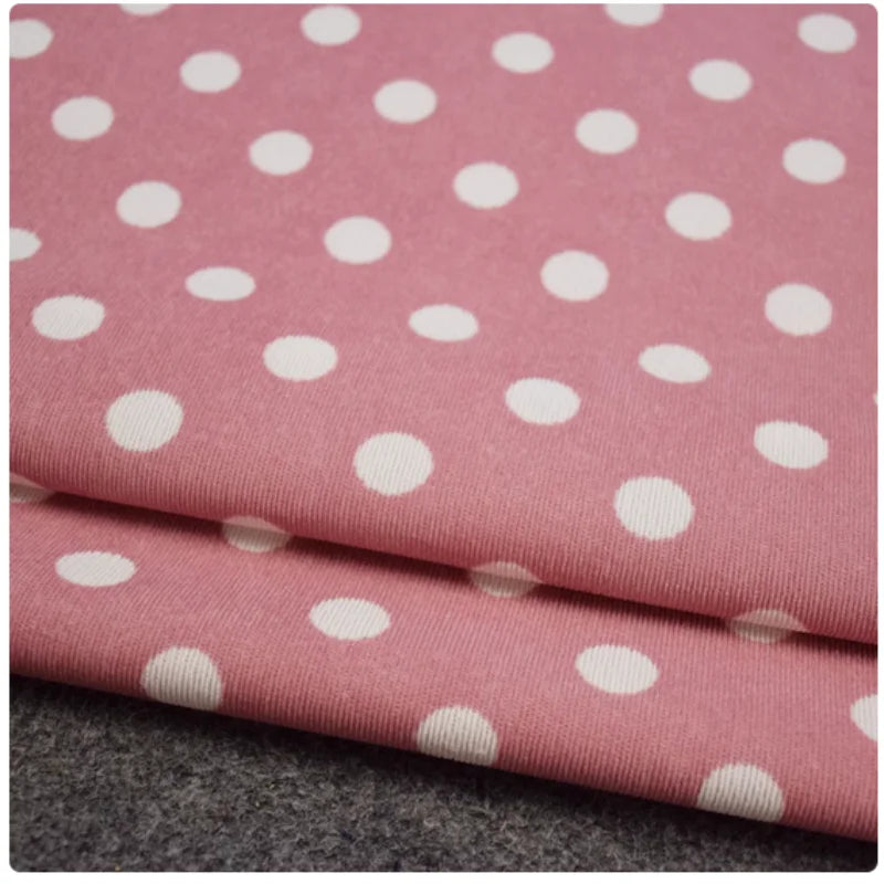 Fashion 1.8cm Round Dot Corduroy Fabric, Autumn Winter Children Cloth Cotton-padded Clothes, Handmade Sewing Tela T2252
