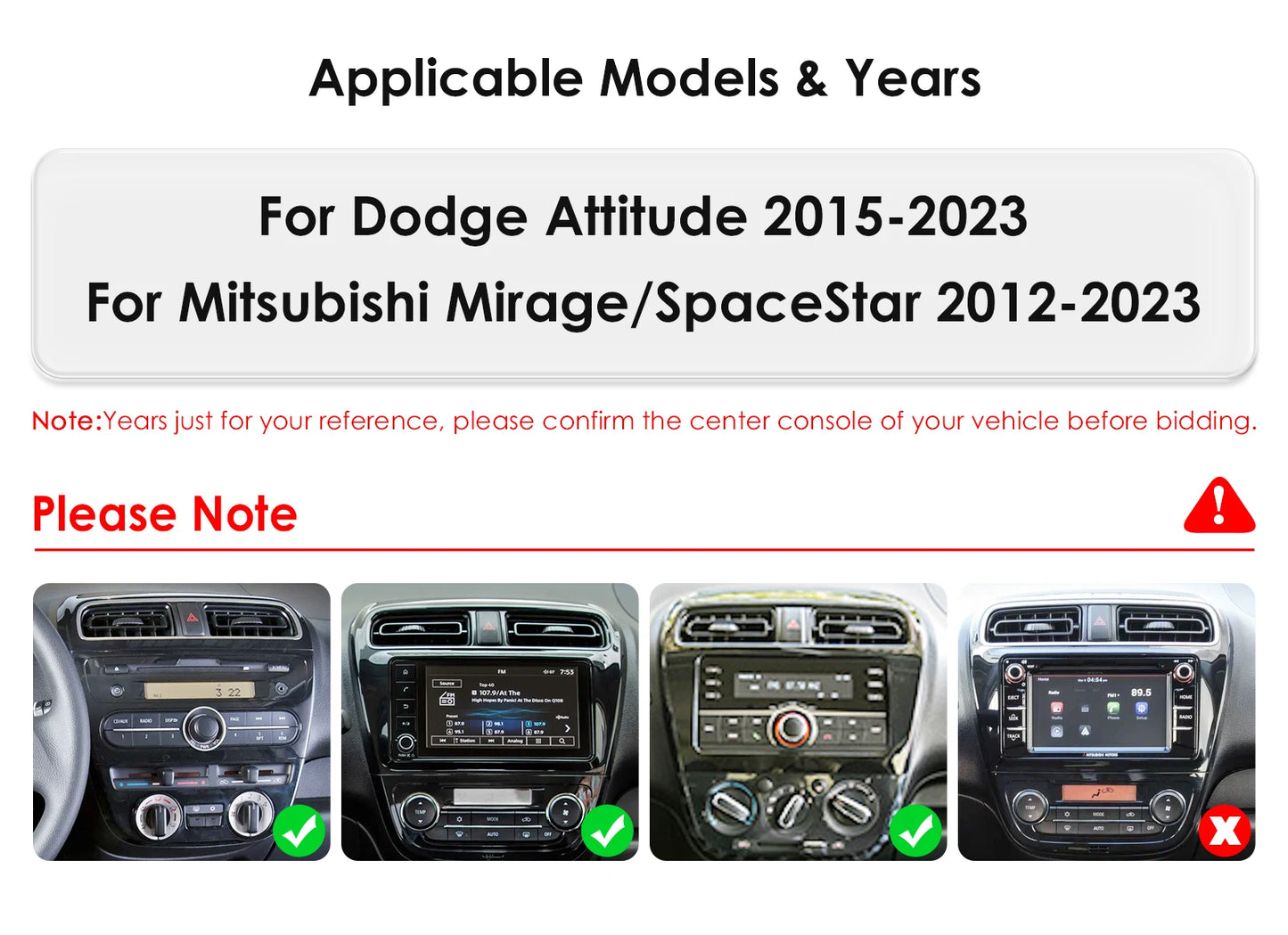 Hizpo 2 Din Android 14 Car Radio Multimidia For MITSUBISHI Mirage Spacestar Dodge Attitude 2012-2018 GPS Navigation Carplay DSP