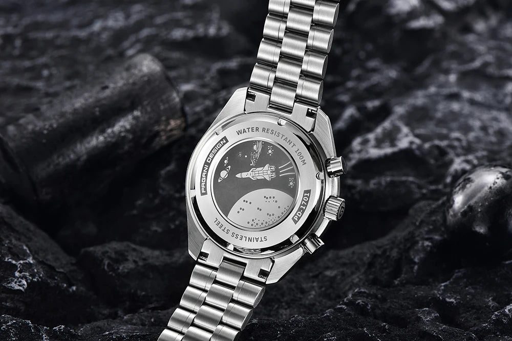 PAGANI DESIGN New Retro Watch Luxury Moon Quartz Watches For Men Stainless steel Luminous waterproof Sport Chronograph Man 2025