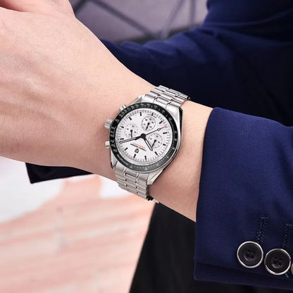 PAGANI DESIGN New Retro Watch Luxury Moon Quartz Watches For Men Stainless steel Luminous waterproof Sport Chronograph Man 2025