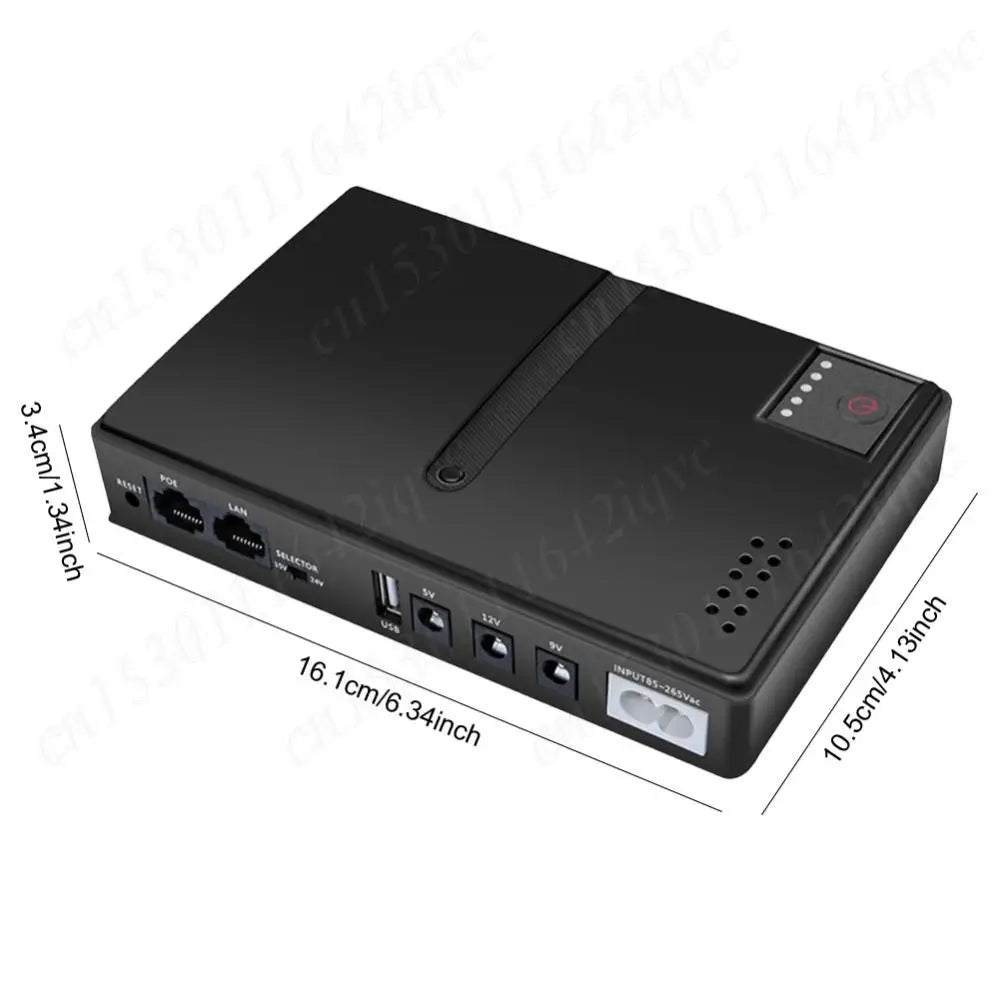 AC85-265V DC1018L Router 5V/9V/12V Optical Cat Monitor Backup Uninterruptible DC Power Supply Charger Cell Phone UPS No Battery