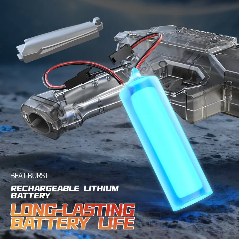 New Water Gun Electric Water Gun High-Capacity Pulse Continuous Water Spraying Toy Summer Outdoor Beach Toy For boys Kid Gift