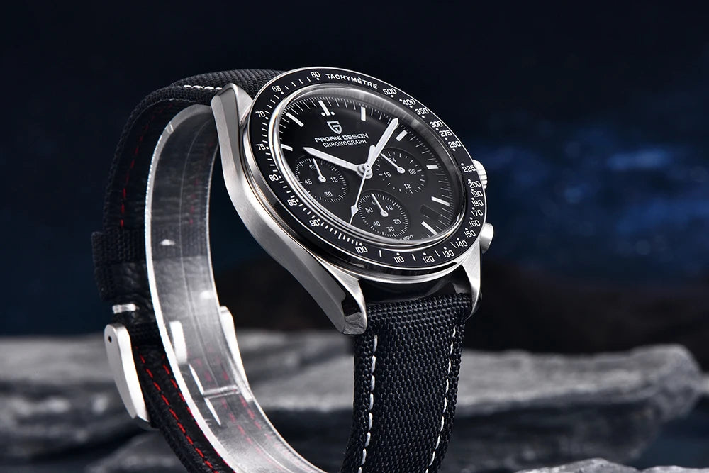 PAGANI DESIGN New Retro Watch Luxury Moon Quartz Watches For Men Stainless steel Luminous waterproof Sport Chronograph Man 2025